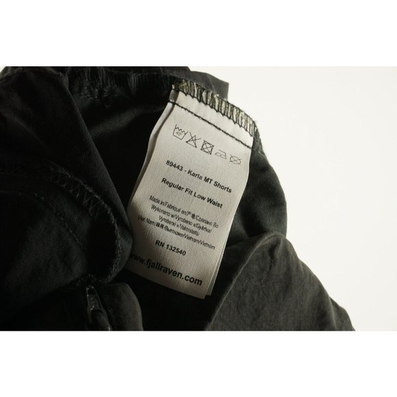 Women's Dark Gray Cargo Shorts - Picture 7 of 9
